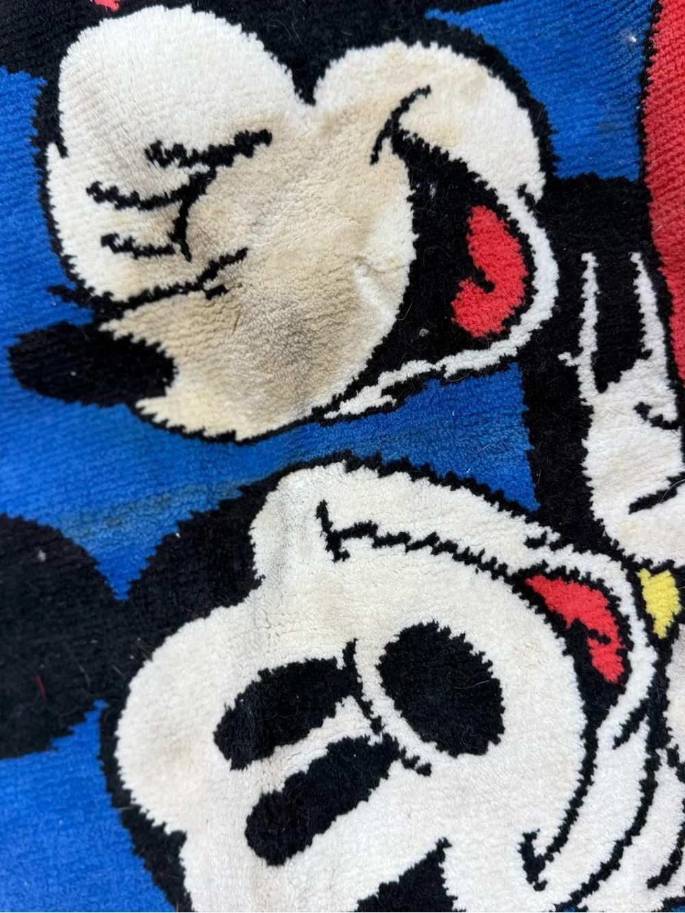 Mickey & Minnie Cartoon Car Kids Rug